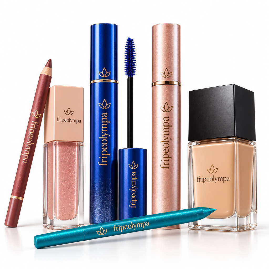 Fripeolympa Makeup Essentials Set with Mascara Lip Gloss Eyeliner